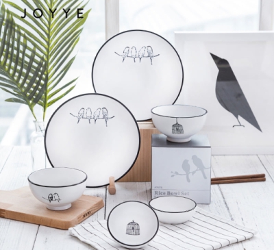 Bộ Dĩa Dessrt Hai Đôi Chim Joyye