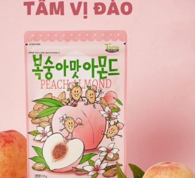 Hạt Hạnh Nhân Tẩm Vị Tom's Fram 30g Hàn Quốc