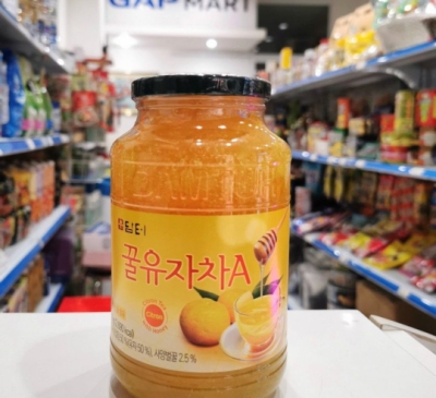 Chanh Đào Mật Ong Damtuh 1kg Hàn Quốc